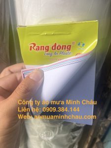 In áo mưa Rạng Đông số lượng ít